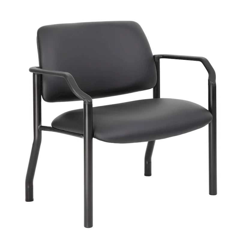 Boss Office Products Antimicrobial Guest Chair for Big and Tall Individuals 46