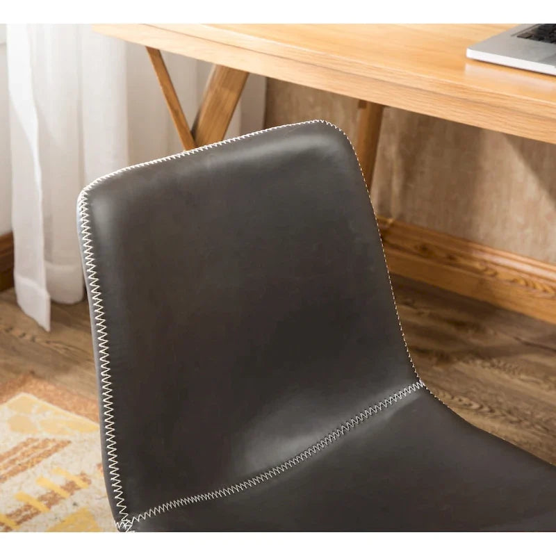 Roundhill Furniture Cesena 360° Swivel Office Chair with Faux Leather and Air Lift 18