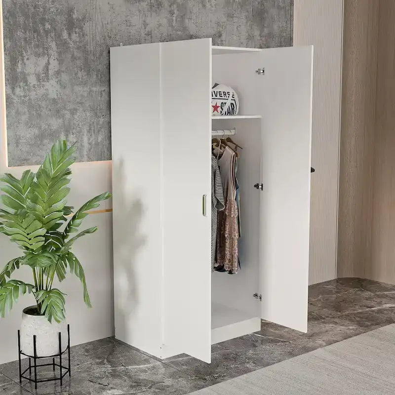 5-Shelf Wardrobe Cabinet with Double Doors 13
