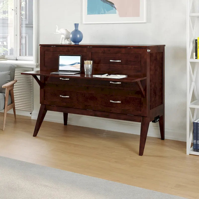 Walnut Northampton Murphy Bed Desk 3