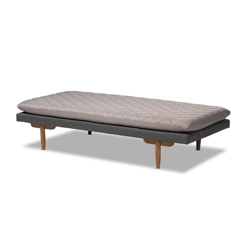 Marit Upholstered Wood Daybed in Mid-Century Modern Style 13