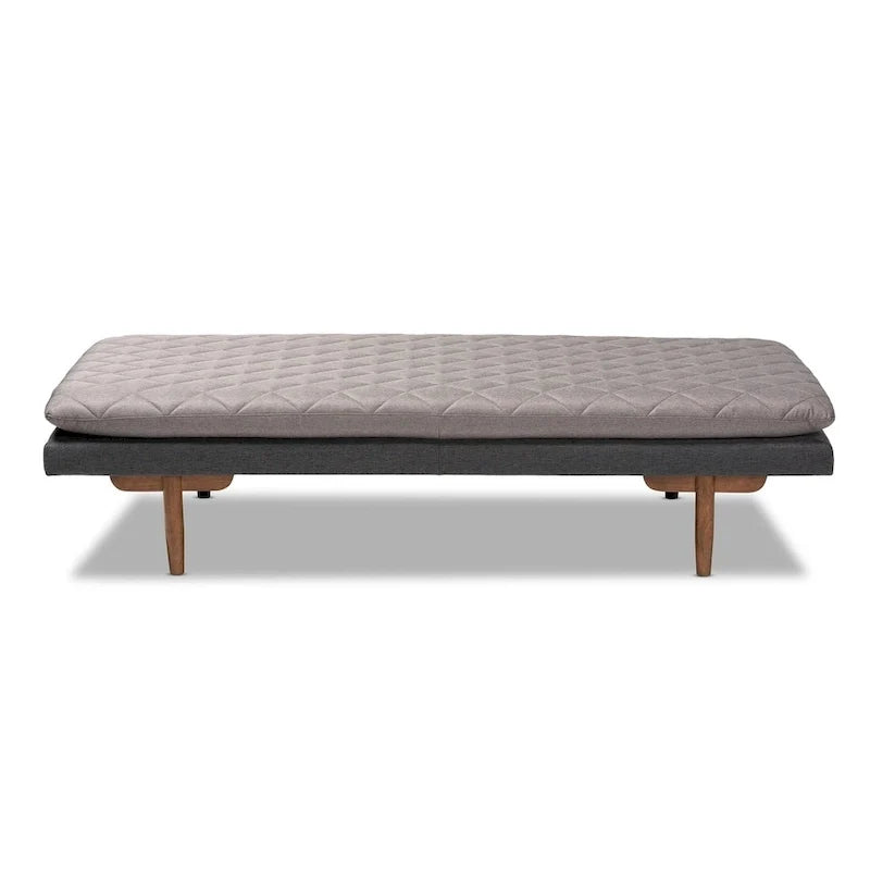 Marit Upholstered Wood Daybed in Mid-Century Modern Style 4