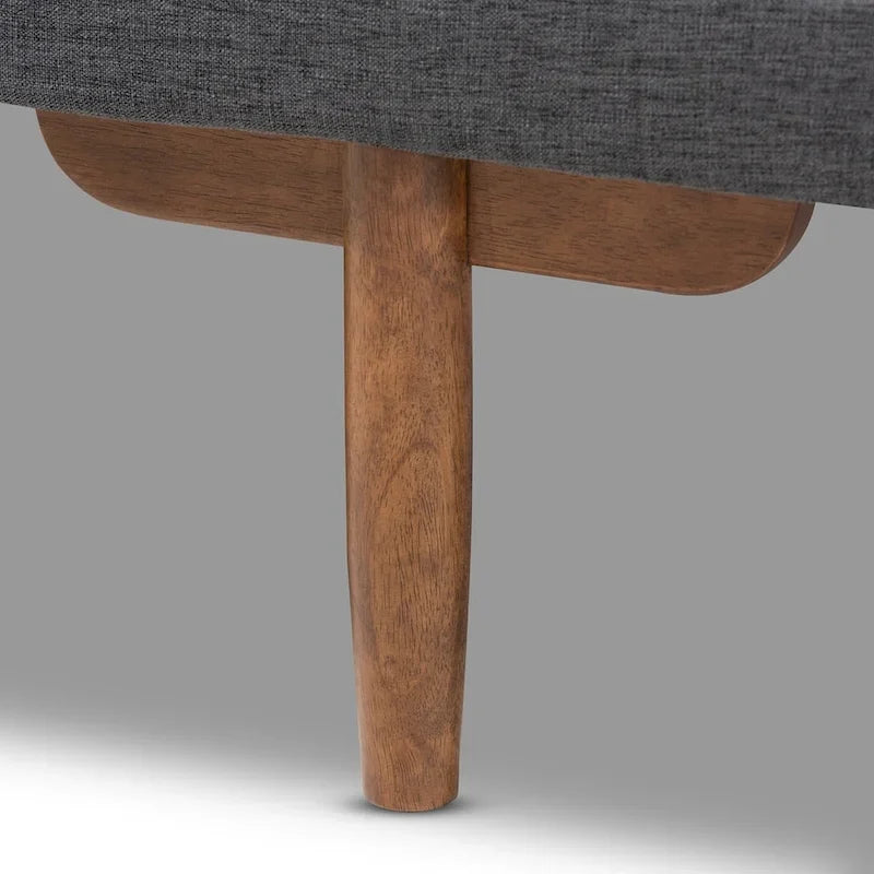 Marit Upholstered Wood Daybed in Mid-Century Modern Style 7