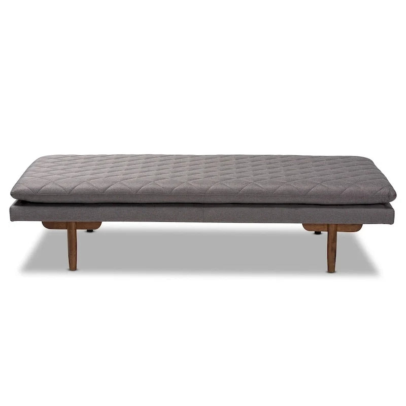 Marit Upholstered Wood Daybed in Mid-Century Modern Style 9