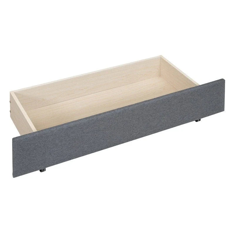 Upholstered Platform Bed with Storage Drawers and Trundle Bed 8