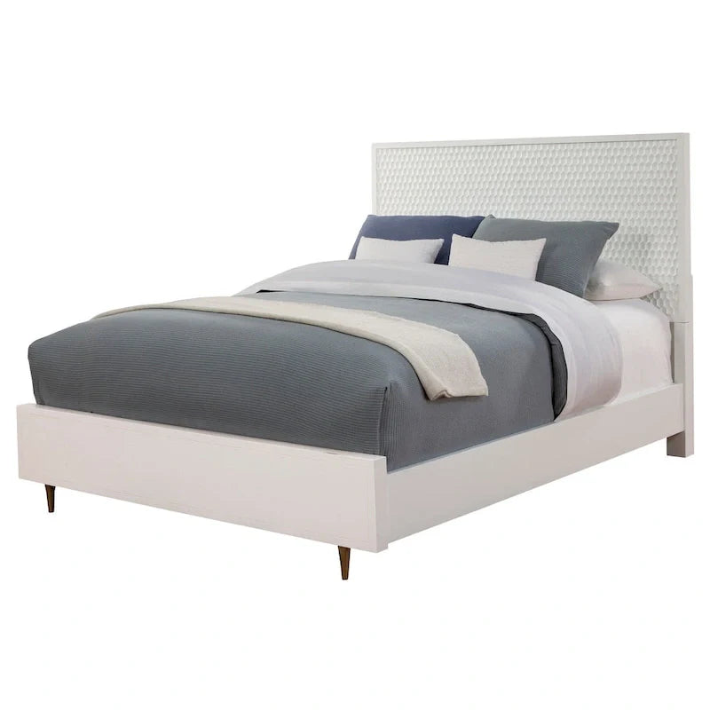 Alpine Origins White Pearl Panel Bed 1