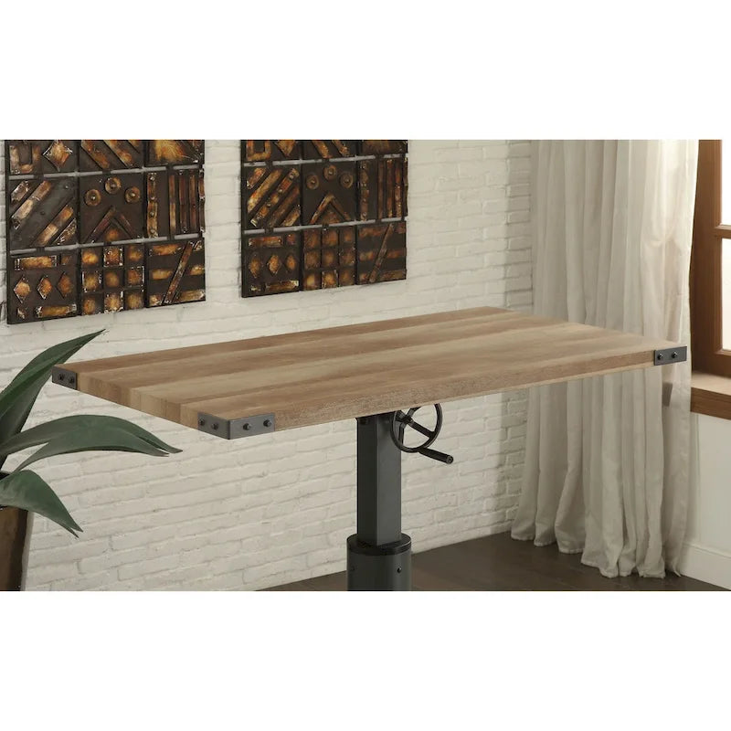 Furniture of America Kic Industrial Black 49-Inch Height Adjustable Standing Desk 2