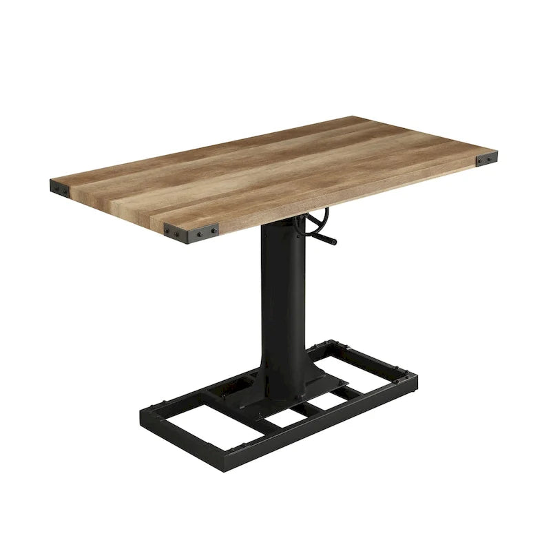 Furniture of America Kic Industrial Black 49-Inch Height Adjustable Standing Desk 5
