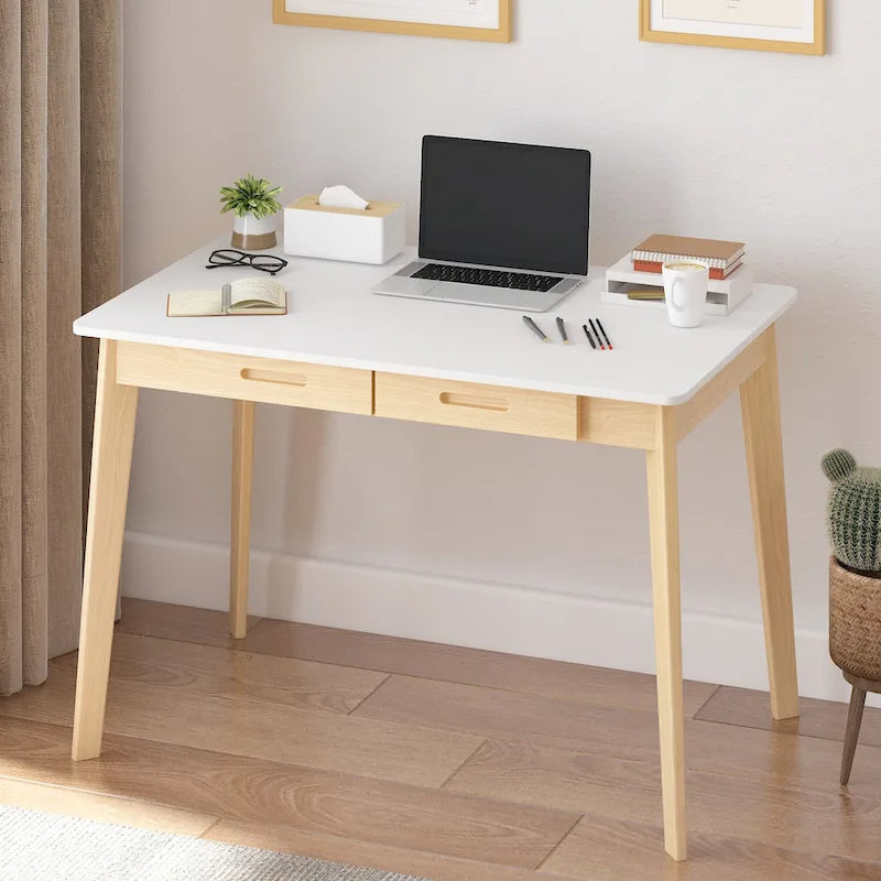 39.4-Inch Wooden Writing and Computer Desk 2