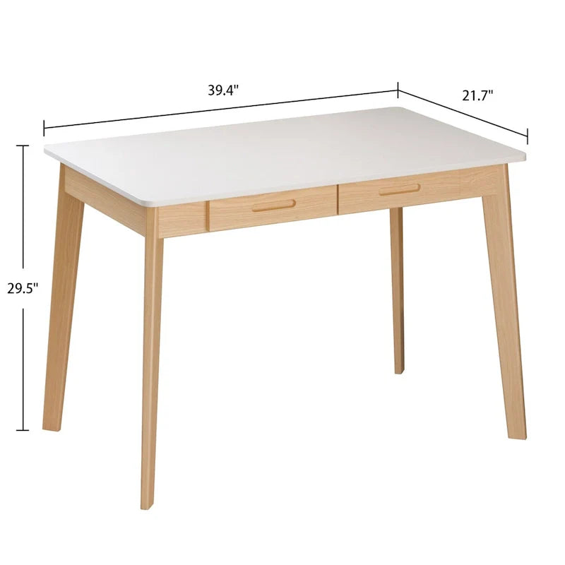 39.4-Inch Wooden Writing and Computer Desk 3