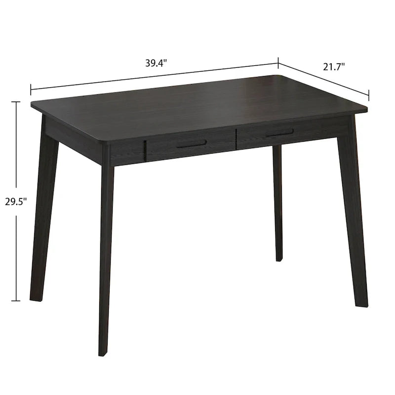 39.4-Inch Wooden Writing and Computer Desk 10