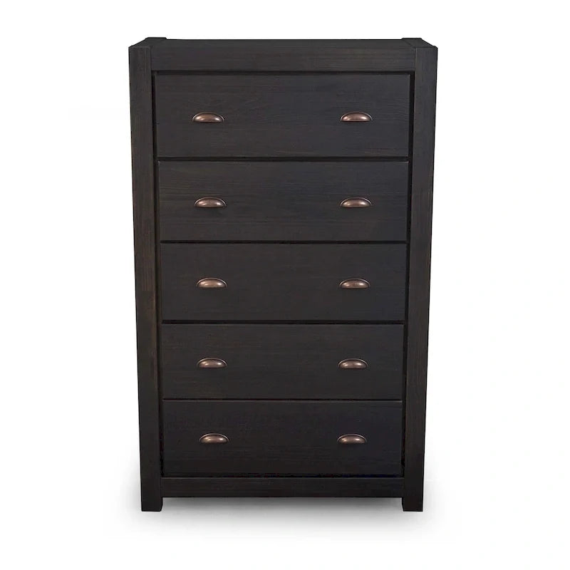 Montauk Solid Wood Chest with 5 Drawers by Grain Wood Furniture 27