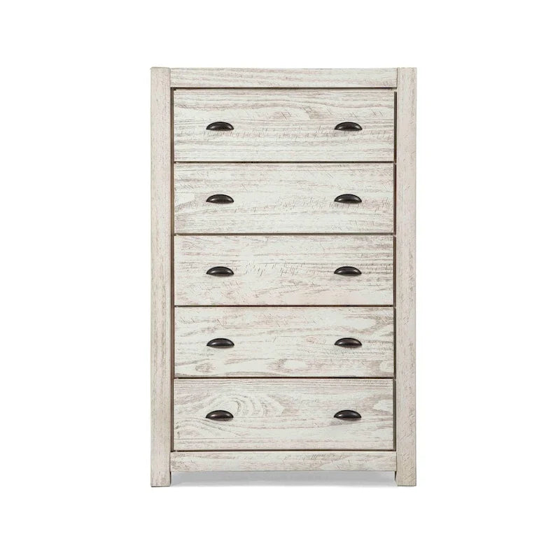 Montauk Solid Wood Chest with 5 Drawers by Grain Wood Furniture 4