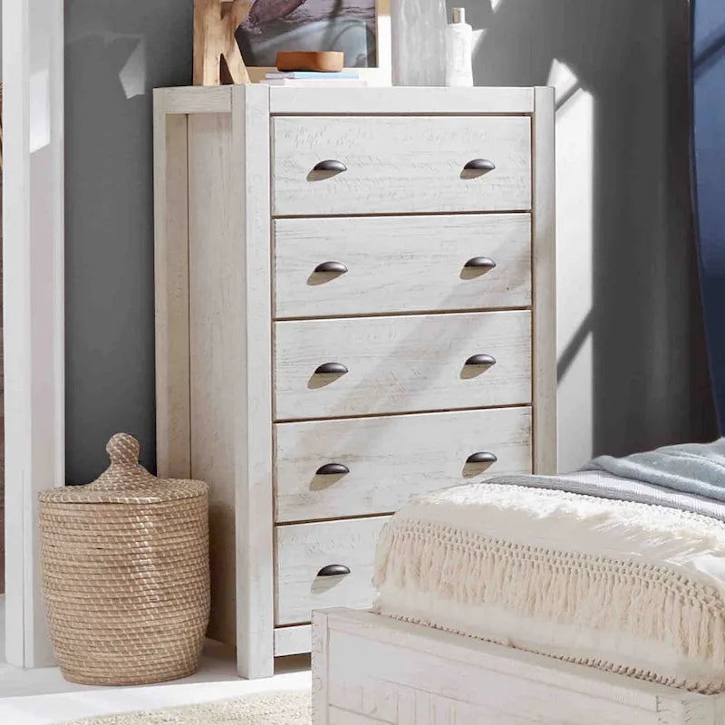 Montauk Solid Wood Chest with 5 Drawers by Grain Wood Furniture 7