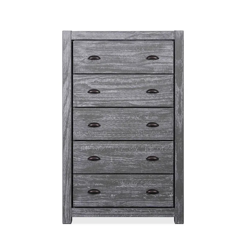 Montauk Solid Wood Chest with 5 Drawers by Grain Wood Furniture 8