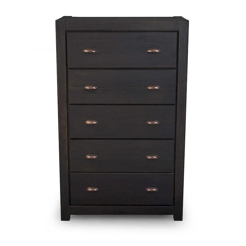Montauk Solid Wood Chest with 5 Drawers by Grain Wood Furniture 12