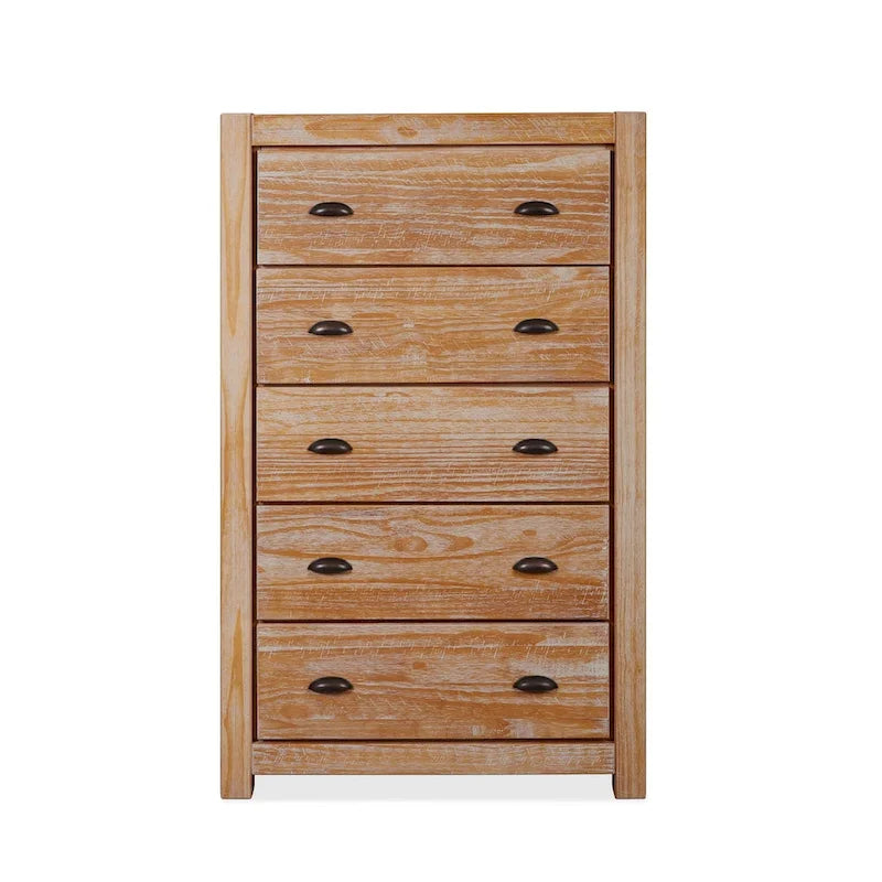 Montauk Solid Wood Chest with 5 Drawers by Grain Wood Furniture 15