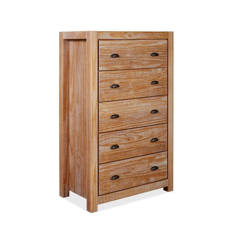 Montauk Solid Wood Chest with 5 Drawers by Grain Wood Furniture 17