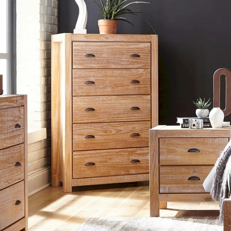 Montauk Solid Wood Chest with 5 Drawers by Grain Wood Furniture 18