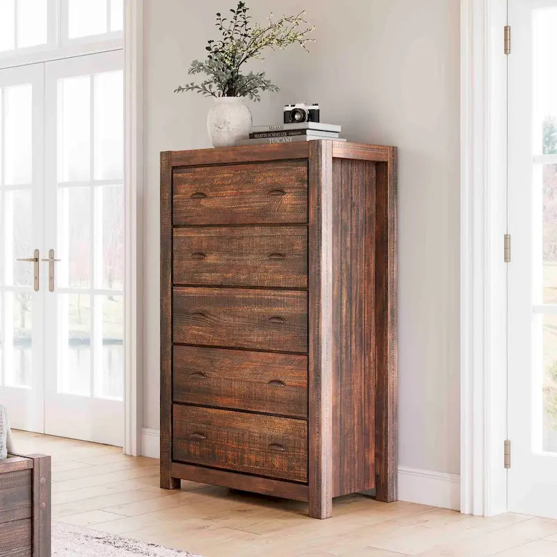 Montauk Solid Wood Chest with 5 Drawers by Grain Wood Furniture 22