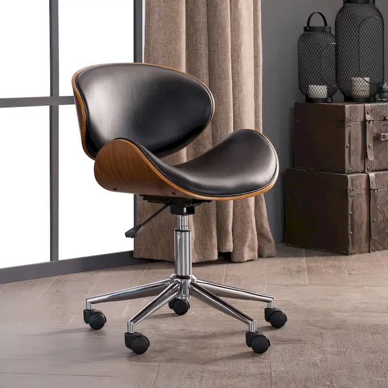 Corvus Madonna Adjustable Curved Office Chair in Mid-Century Modern Style 3