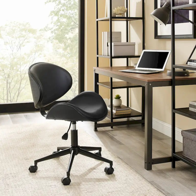 Corvus Madonna Adjustable Curved Office Chair in Mid-Century Modern Style 10