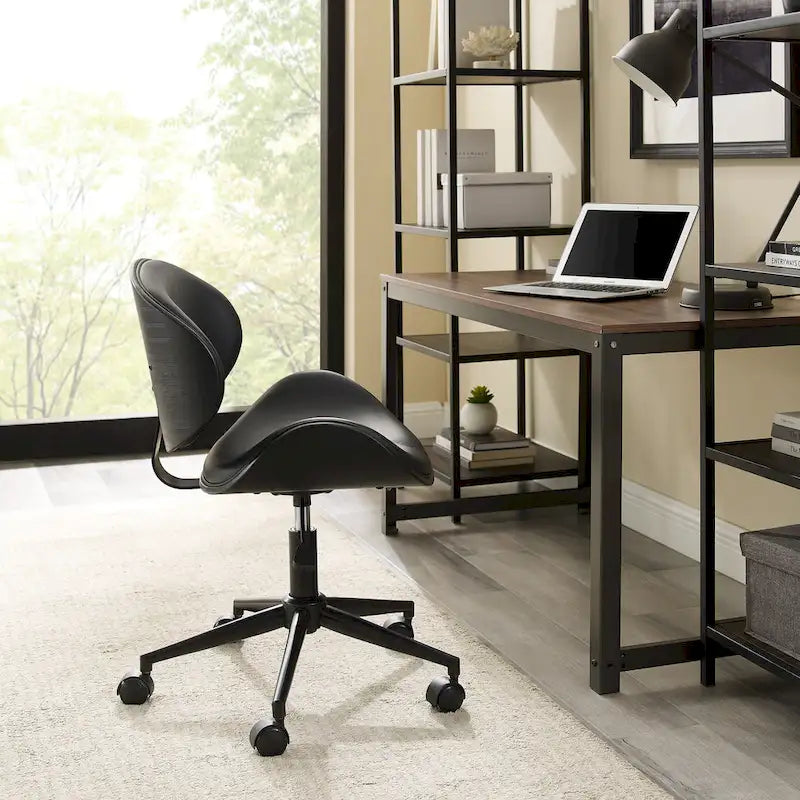 Corvus Madonna Adjustable Curved Office Chair in Mid-Century Modern Style 11