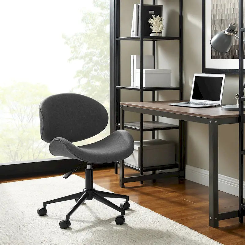 Corvus Madonna Adjustable Curved Office Chair in Mid-Century Modern Style 19