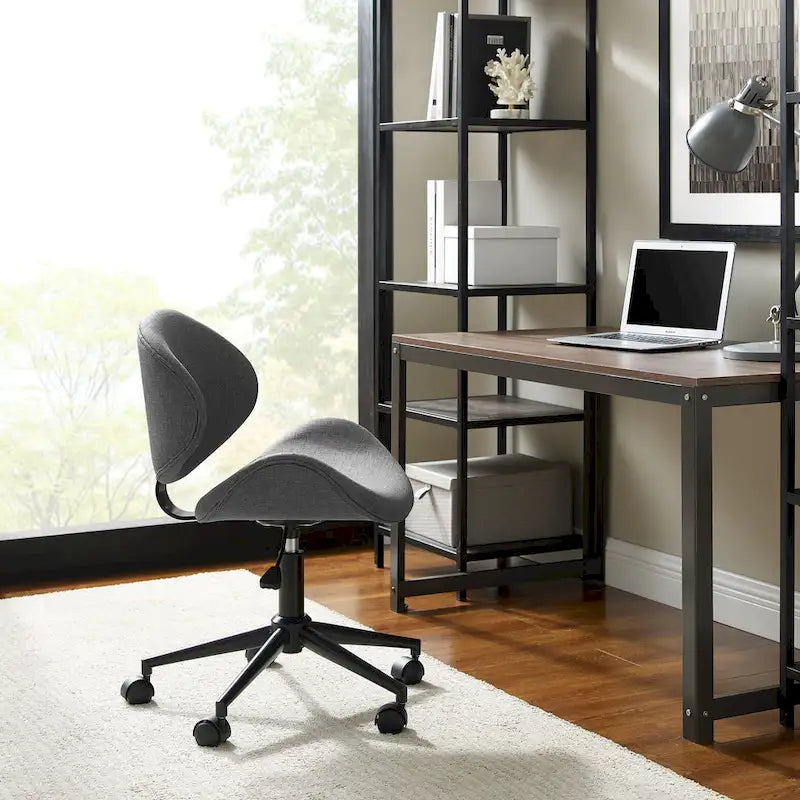Corvus Madonna Adjustable Curved Office Chair in Mid-Century Modern Style 20