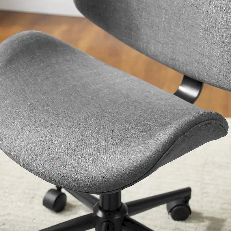 Mid-Century Modern Adjustable Office Chair with Swivel & Casters 23