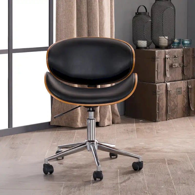 Corvus Madonna Adjustable Curved Office Chair in Mid-Century Modern Style 29