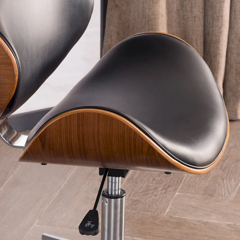 Corvus Madonna Adjustable Curved Office Chair in Mid-Century Modern Style 32
