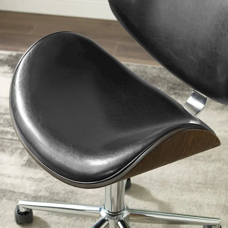 Corvus Madonna Adjustable Curved Office Chair in Mid-Century Modern Style 36