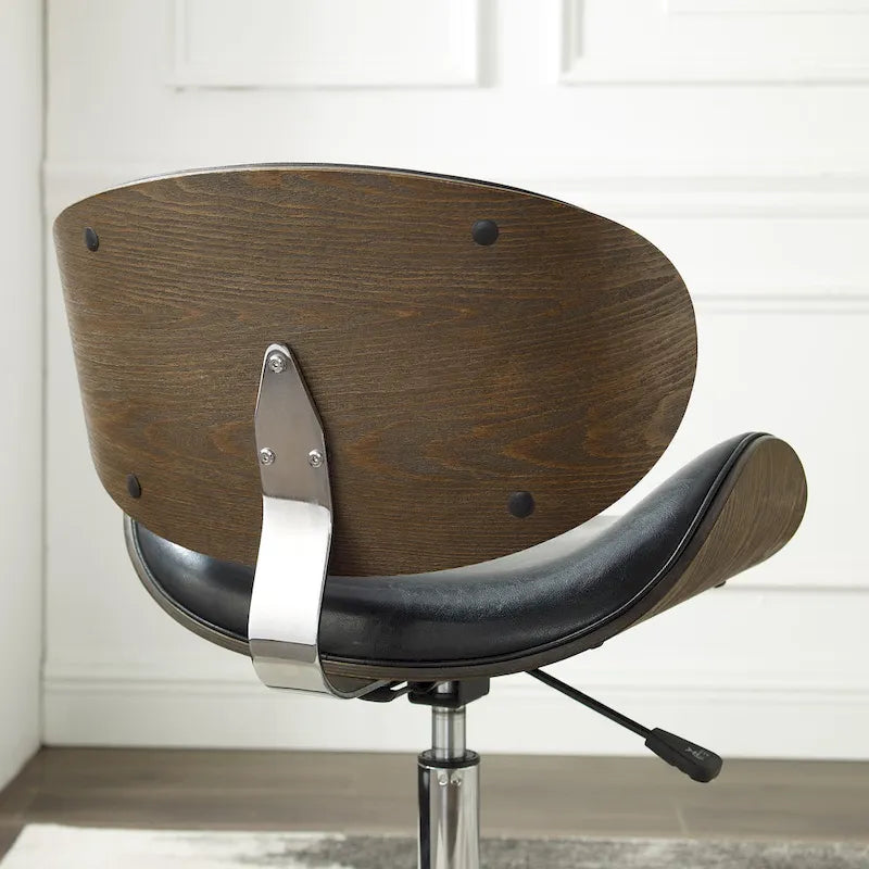 Mid-Century Modern Adjustable Office Chair with Swivel & Casters 39