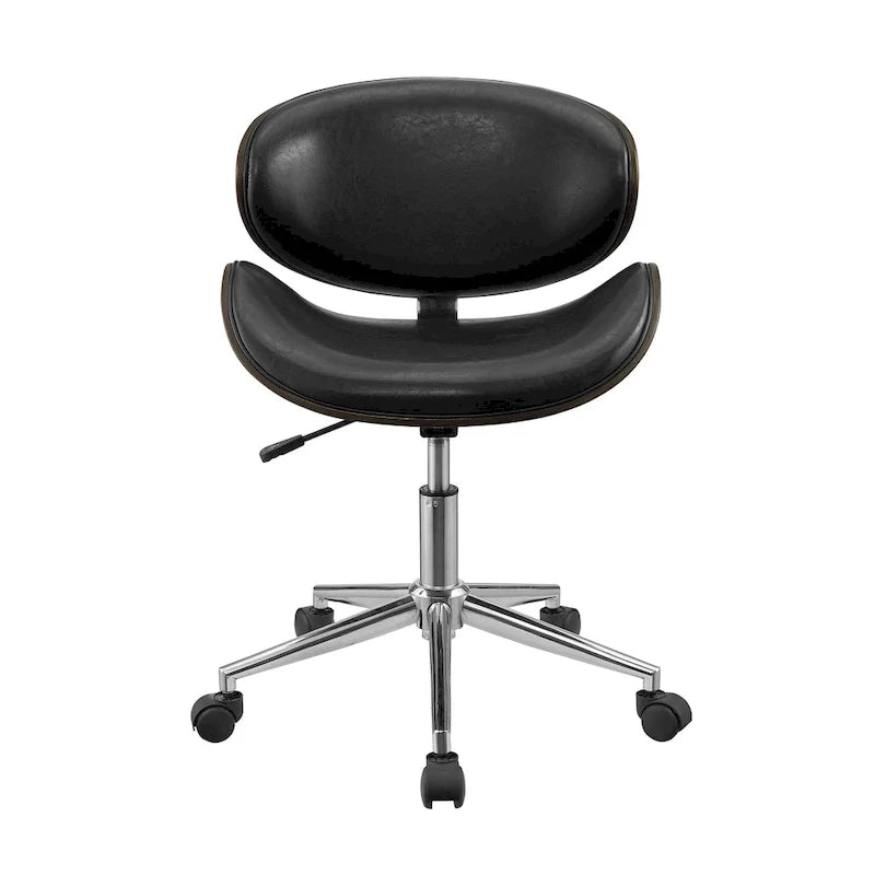 Corvus Madonna Adjustable Curved Office Chair in Mid-Century Modern Style 40