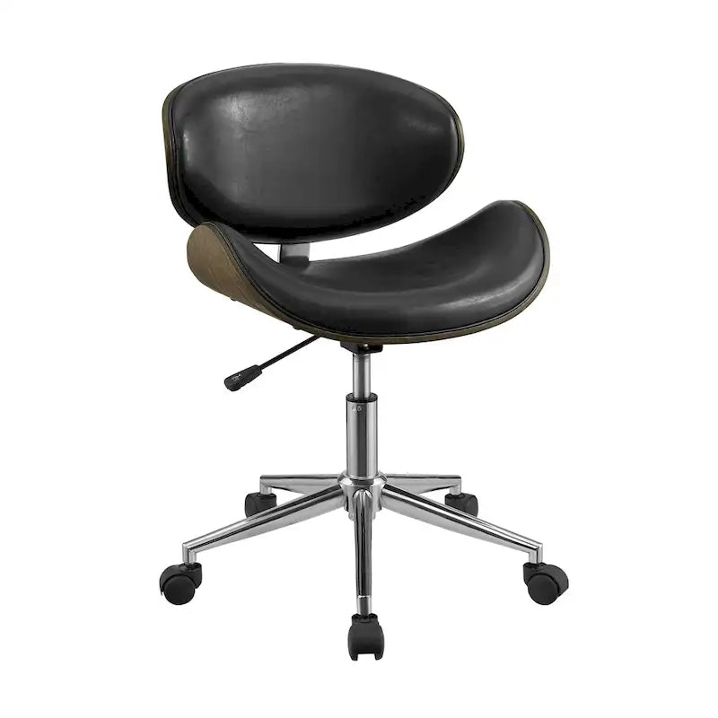 Mid-Century Modern Adjustable Office Chair with Swivel & Casters 41
