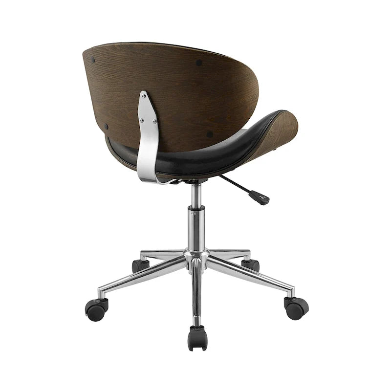 Corvus Madonna Adjustable Curved Office Chair in Mid-Century Modern Style 42