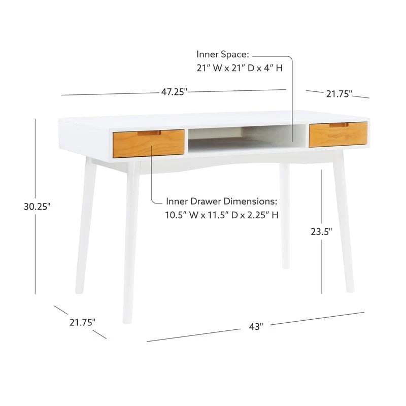 Linon Monroe Ash Writing Desk 8
