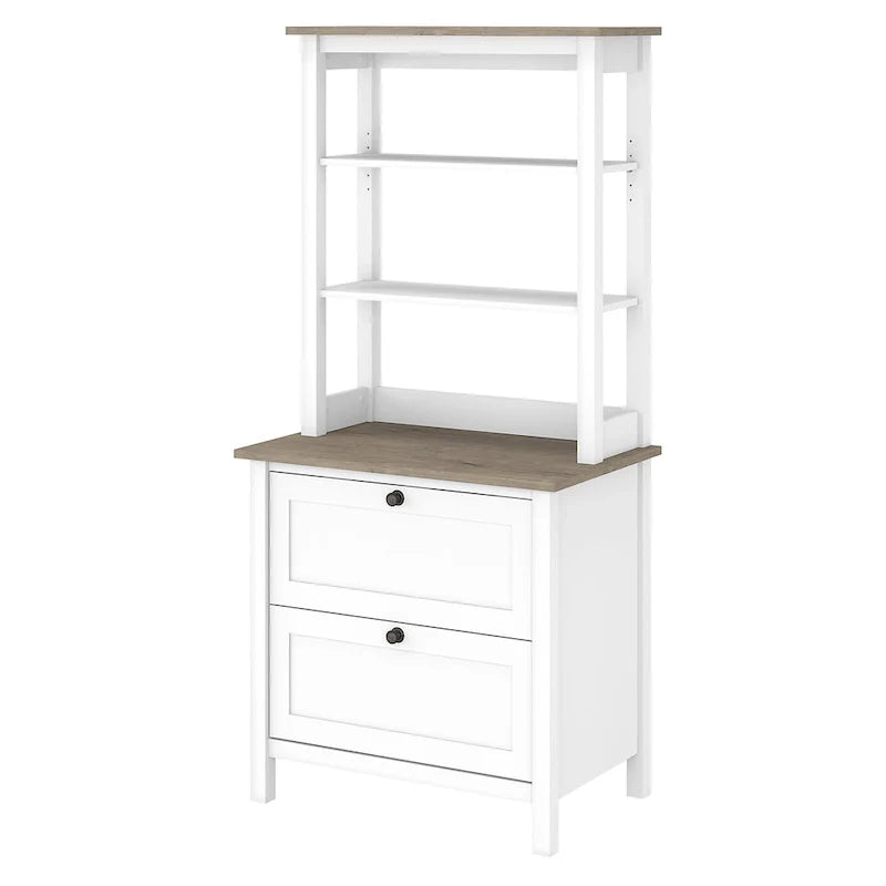 Bush Furniture Mayfield Bookcase with Storage Drawers 2