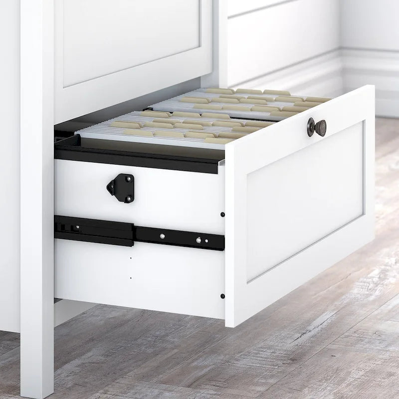 Bush Furniture Mayfield Bookcase with Storage Drawers 4