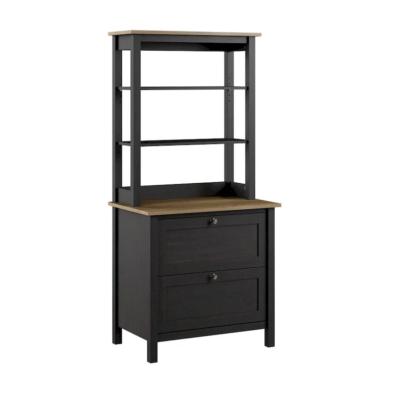 Bush Furniture Mayfield Bookcase with Storage Drawers 12