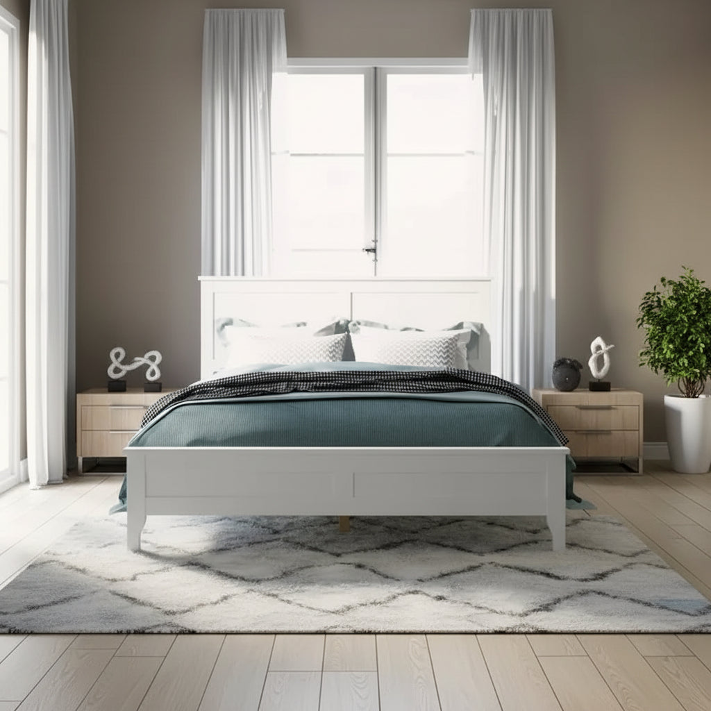 Solid Wood Full-Size Platform Bed 4