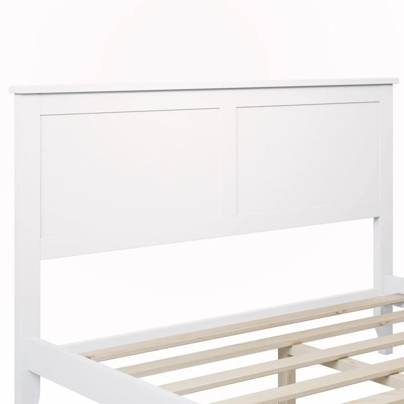 Solid Wood Full-Size Platform Bed 8