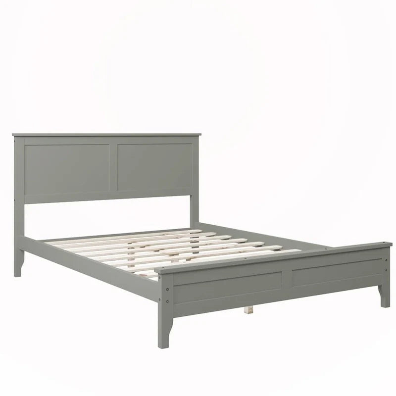 Solid Wood Full-Size Platform Bed 11