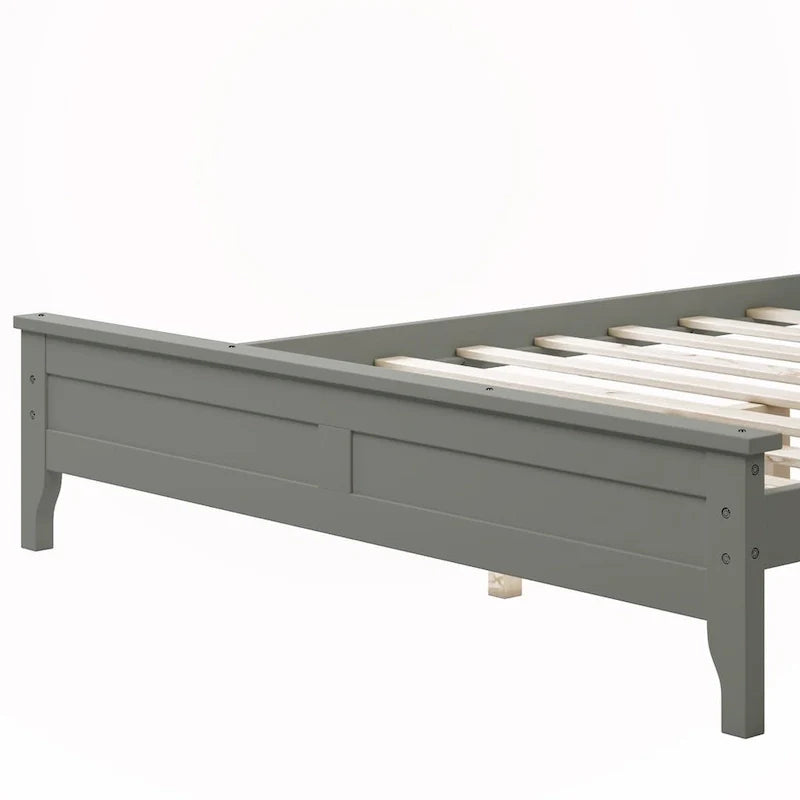 Solid Wood Full-Size Platform Bed 13