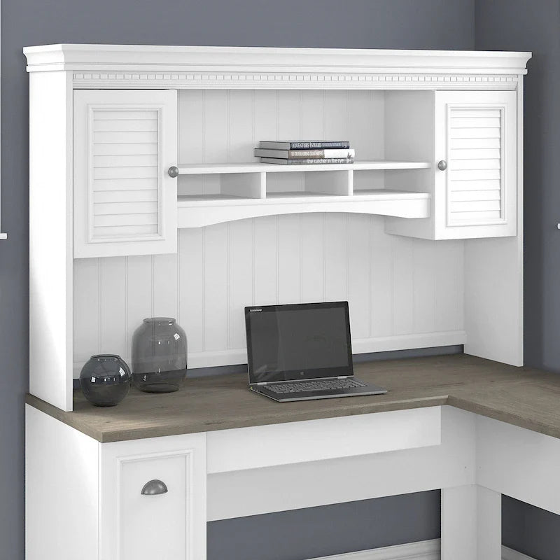 Bush Furniture Fairview 60W L-Shaped Desk Hutch 20