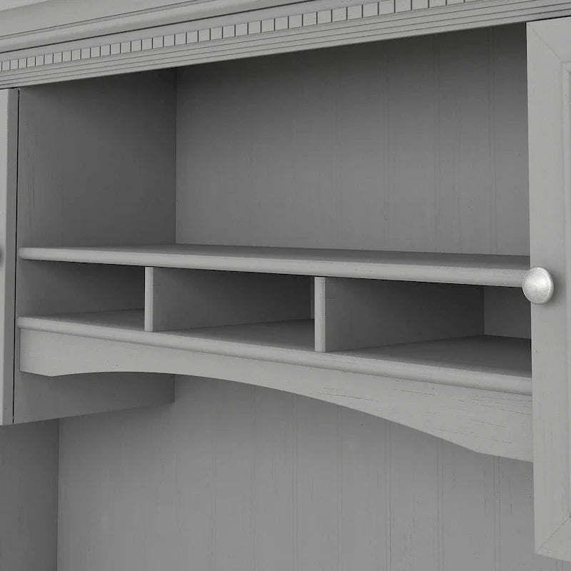Bush Furniture Fairview 60W L-Shaped Desk Hutch 4