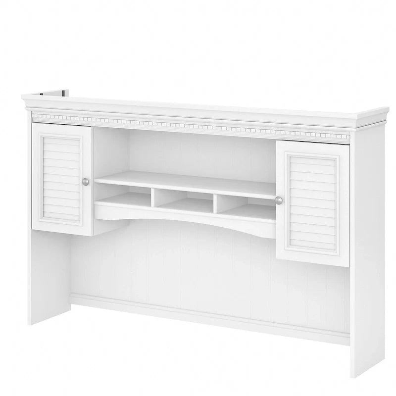 Bush Furniture Fairview 60W L-Shaped Desk Hutch 9