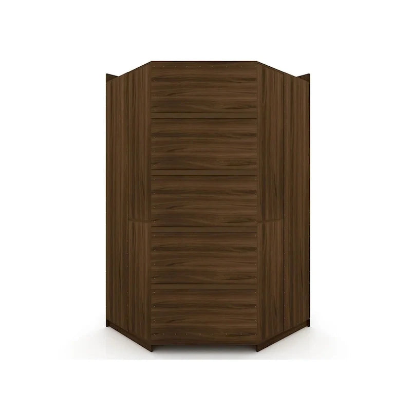 Mulberry 2.0 Contemporary Corner Wardrobe with Dual Hanging Rods 30