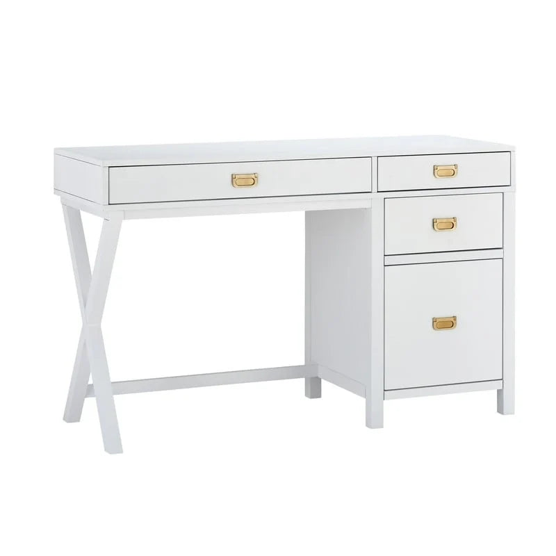 Linon Poppy Side Storage Writing Desk 37